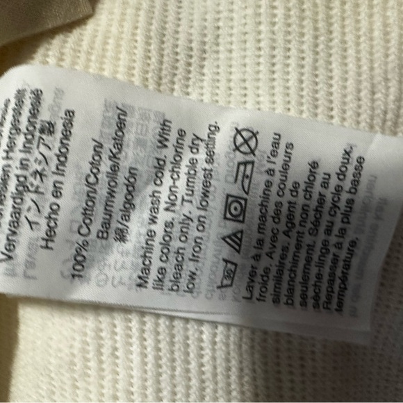 Madewell Cream Cross-Back Tank Top - Picture 5 of 9